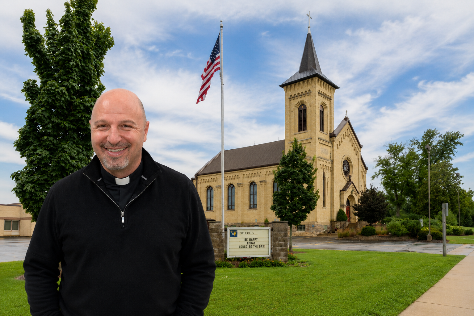 Father Youssef Barakat at St. Louis Catholic Church