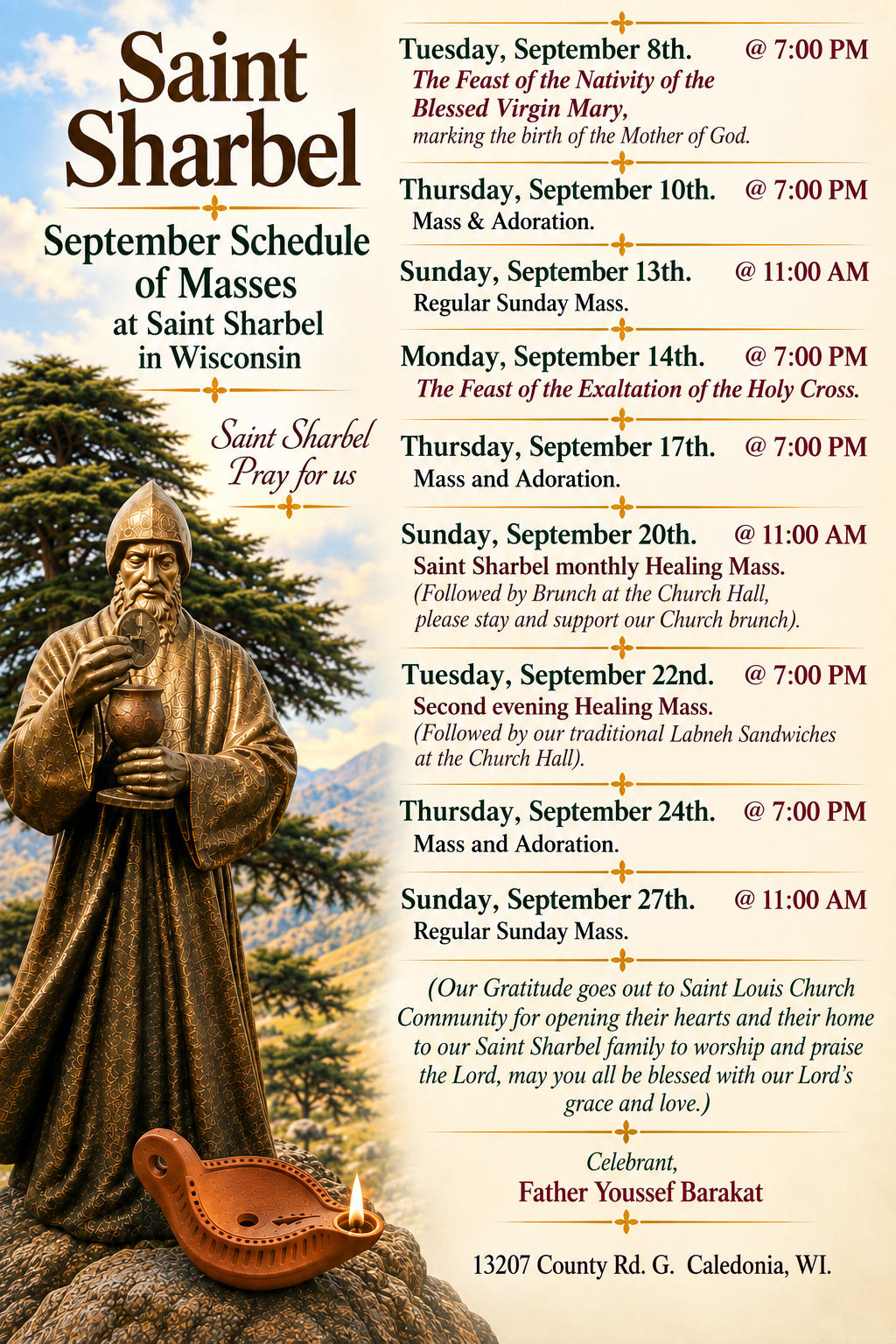 Church event flyer